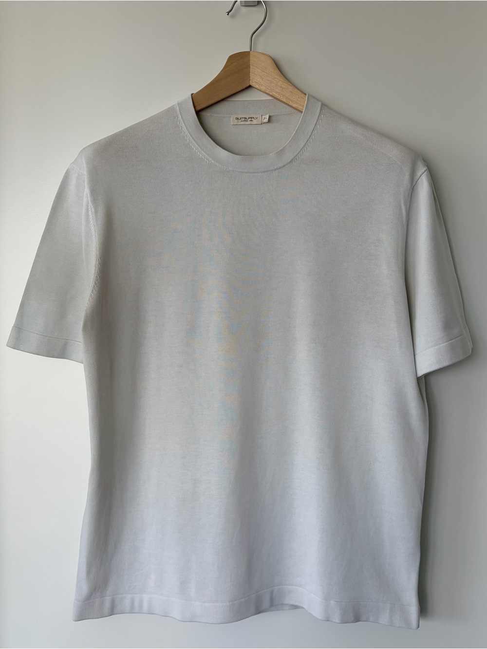 Suitsupply White Short Sleeve Crewneck Tee